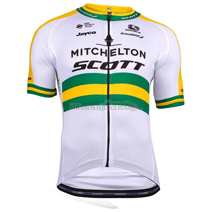 Abbigliamento Ciclismo Mitchelton Scott Campione Australia Manica Corta 2018